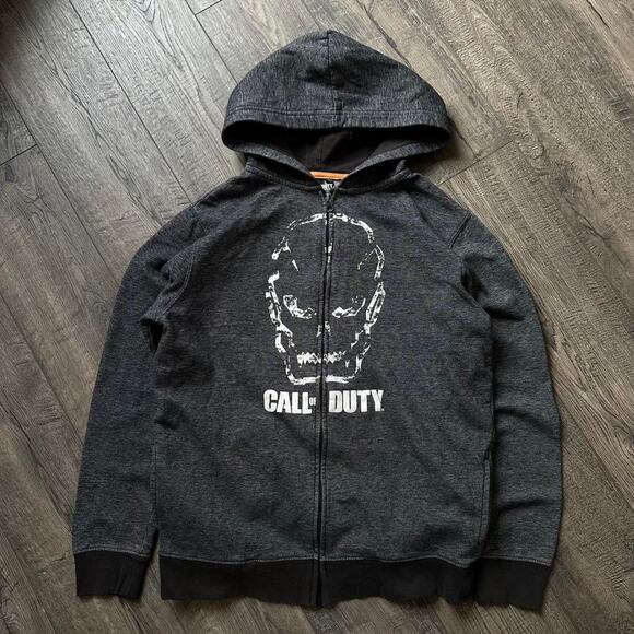 Vintage Y2K Call Of Duty Black Ops 3 Skull Hoodie Zip Up - Picture 2 of 6